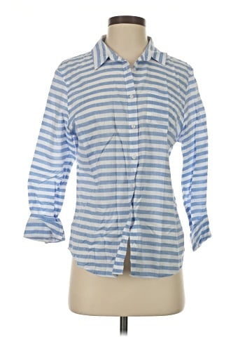 L.L.Bean 3/4 Sleeve Button-Down Shirt (view 1)
