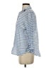 L.L.Bean 100% Cotton Stripes Blue 3/4 Sleeve Button-Down Shirt Size S - photo 5