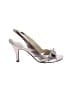 CL by Laundry Metallic Silver Heels Size 9 1/2 - photo 1