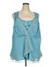 Lane Bryant 100% Polyester Teal Sleeveless Blouse Size 28 - photo 1