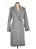 Cole Haan Chevron-herringbone Gray Coat Size 6 - photo 1