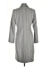 Cole Haan Chevron-herringbone Gray Coat Size 6 - photo 2