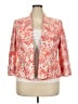Kasper 100% Polyester Print Orange Blazer Size 18 - photo 1
