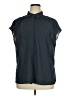 Max Studio 100% Polyester Houndstooth Blue Sleeveless Blouse Size XL (estimated) - photo 1