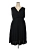 Faded Glory Solid Black Casual Dress Size 3X - photo 1