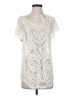 Buttons Ivory Short Sleeve Top Size S - photo 1