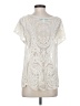 Buttons Ivory Short Sleeve Top Size S - photo 2