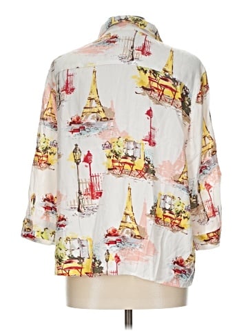 Allison Daley 3/4 Sleeve Button-Down Shirt (view 2)