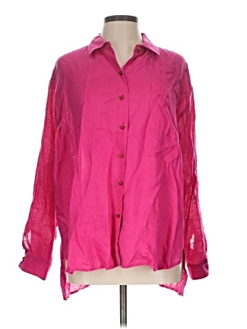 Magaschoni Long Sleeve Button-Down Shirt (view 1)