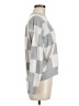 T Tahari Checkered-gingham Gray Pullover Sweater Size M - photo 4