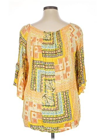 Cato 3/4 Sleeve Blouse (view 2)