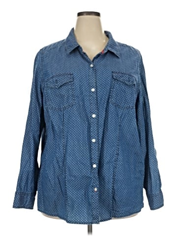 Catherines Long Sleeve Button-Down Shirt (view 1)
