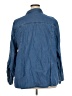 Catherines 100% Cotton Blue Long Sleeve Button-Down Shirt Size 2X - photo 2