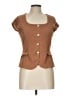Cache Brown Short Sleeve Top Size L - photo 1