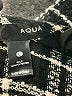 Aqua 100% Polyester Plaid Black Jacket Size L - photo 6