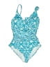 Apt. 9 Paisley Blue One Piece Swimsuit Size M - photo 1