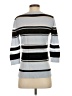 Halogen Stripes Silver Pullover Sweater Size S - photo 2