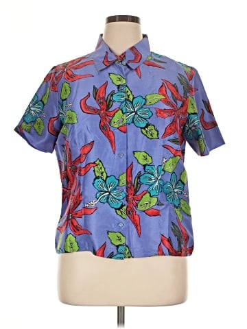 Kathy Van Zeeland Short Sleeve Blouse (view 1)