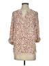 Daniel Rainn 100% Polyester Animal Print Brown 3/4 Sleeve Blouse Size S - photo 1