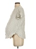 Gap - Maternity 100% Rayon Stripes Ivory Short Sleeve Blouse Size Sm Maternity - photo 5
