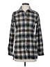 Pendleton 100% Wool Plaid Gray Long Sleeve Button-Down Shirt Size XS - photo 1
