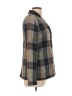 Evan Picone 100% Lambswool Plaid Gray Wool Blazer Size 12 - photo 4