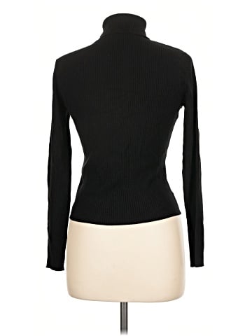 August Silk Turtleneck Sweater (view 2)