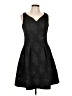 Taylor Paisley Black Cocktail Dress Size 10 - photo 1