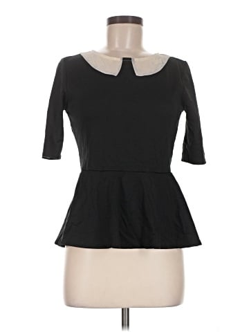 Casual Couture by Green Envelope 3/4 Sleeve Top (view 1)