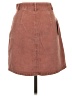 Roxy 100% Cotton Solid Brown Denim Skirt Size XS - photo 2