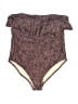Kona Sol Animal Print Brown Swimsuit Bottoms Size 18 - photo 1