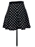 She Polka Dots Black Casual Skirt Size S - photo 2
