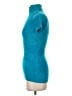 Cache 100% Nylon Teal Turtleneck Sweater Size S - photo 5