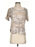 Pull&Bear Tweed Tan Short Sleeve T-Shirt Size S - photo 1