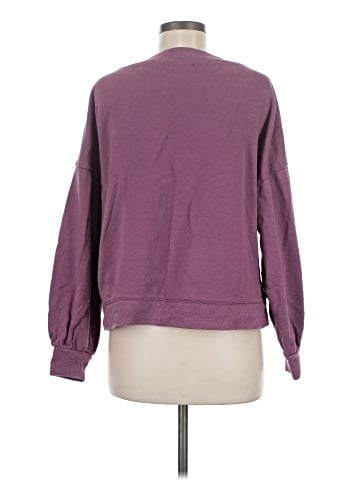 Madewell Hemp-Cotton V-Neck Sweatshirt (view 2)