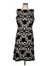 Ann Taylor Graphic Black Cocktail Dress Size 12 - photo 1