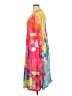 Unbranded Print Orange Casual Dress Size 16 (estimated) - photo 5