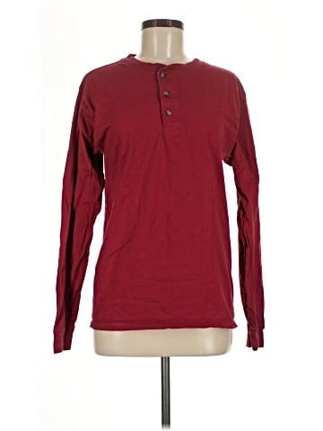 Hanes Long Sleeve Henley (view 1)