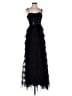 Neiman Marcus 100% Polyester Black Cocktail Dress Size 2 - photo 1