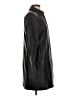 Ann Taylor LOFT 100% Leather Black Trenchcoat Size S - photo 4