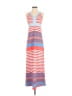 J. McLaughlin Stripes Red Casual Dress Size S - photo 1