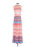 J. McLaughlin Stripes Red Casual Dress Size S - photo 2