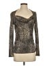 Cache Brown Long Sleeve Blouse Size S - photo 1