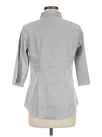 Ann Taylor 3/4 Sleeve Button-Down Shirt (view 2)