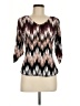 A'gaci Brown 3/4 Sleeve Blouse Size M - photo 1