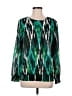 MICHAEL Michael Kors 100% Polyester Green Long Sleeve Blouse Size M (petite) - photo 1