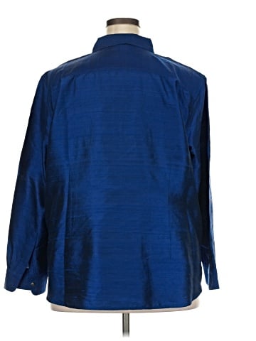 Lauren by Ralph Lauren Long Sleeve Silk Top (view 2)