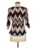 A'gaci Brown 3/4 Sleeve Blouse Size M - photo 2