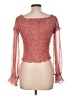 Lucy Paris Red Long Sleeve Blouse Size L - photo 2