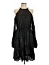 MICHAEL Michael Kors 100% Polyester Stars Black Cocktail Dress Size L - photo 1